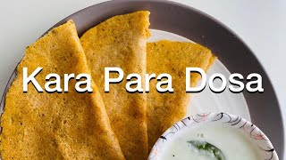 Palakkadan കറുപിറു ദോശ / Palakadan Kara para dosa recipe in  malayalam / No fermentaion dosa recipe