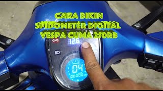 Cara Modif Spidometer Vespa Jadi Digital