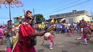 台南市北門區蚵寮保安宮三年一科請帥印鎮大符巡香遶境:五房王槍會大王