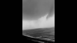 Rare multiple vortex wedge water spout then tornado-Damage reported in barton on sea \u0026 ashley uk