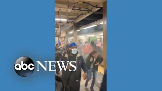 Passengers flee NYC subway shooting