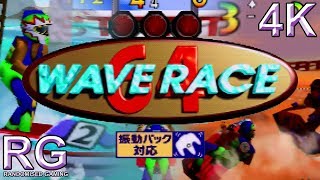 Wave Race 64 Rumble Pak - Nintendo 64 - Intro \u0026 Normal Playthrough 1st place [4K]