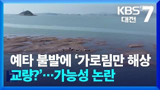 예타 불발에 ‘가로림만 해상 교량?’…가능성 논란 / KBS  2024.07.11.