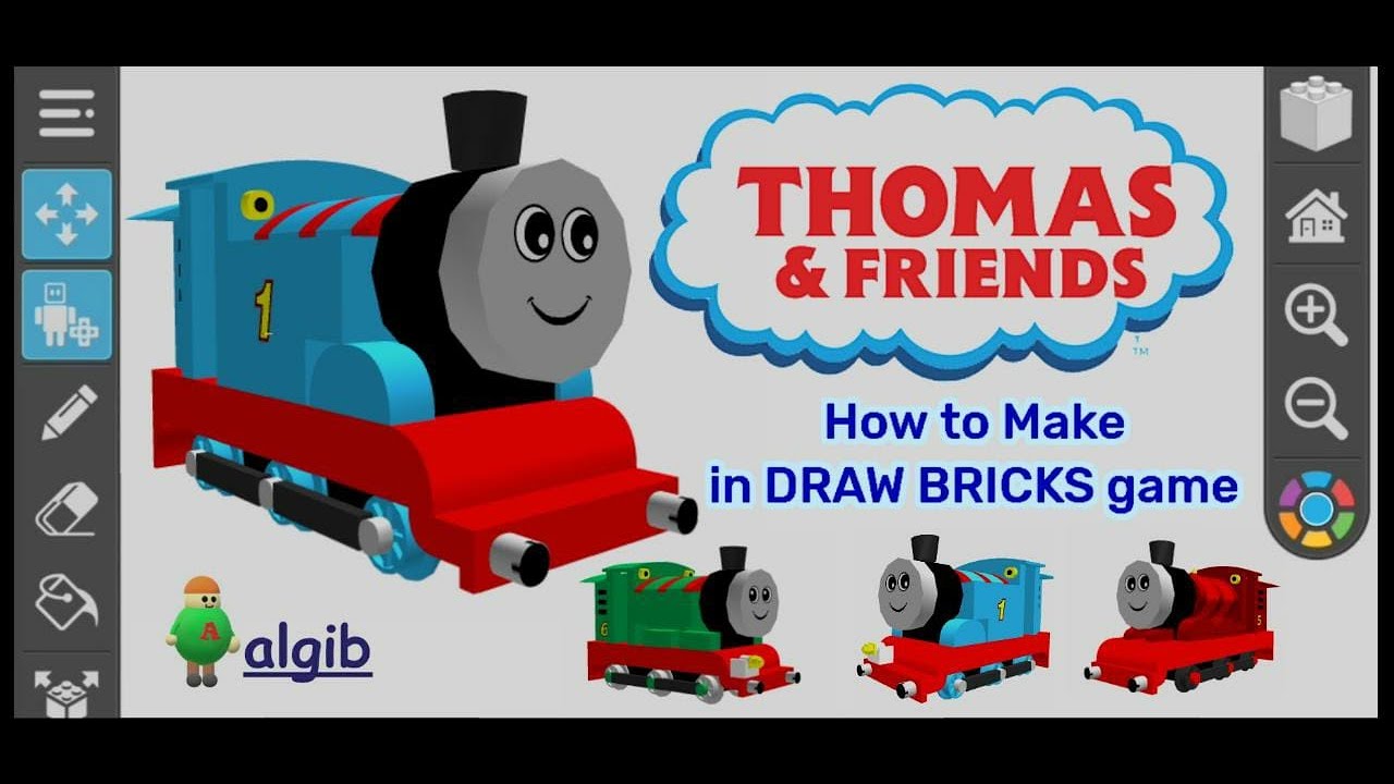 How To Make Thomas And Friends Character Family In Game Draw Bricks