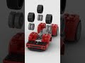 LEGO Ferrari F40 Competizione 🛻 Satisfying Building Animation #shorts