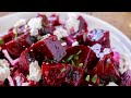 How To Make Greek Beet Salad | Roasted Beet Salad with Feta, Olive Oil and Oregano