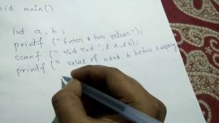 C programming tutorial bangla(swap two numbers)