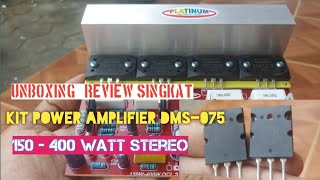 Review Kit Amplifier DMS- 075 OCL 150 - 400 Watt + Transistor Toshiba asli Japan