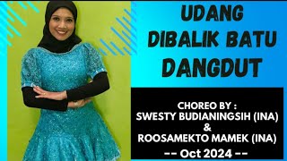 UDANG DIBALIK BATU DANGDUT |LINEDANCE| CHOREO BY SWESTY BUDIANINGSIH & ROOSAMEKTO MAMEK (INA)-OCT'24