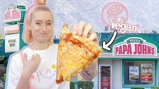 vegan papa johns pizza review