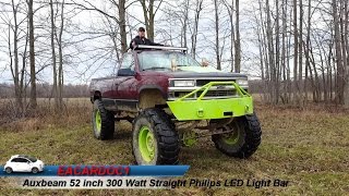 Auxbeam 52 Inch 300 Watt Straight Philips LED Light Bar Review