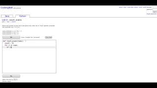 List-2 (count_evens) Python Tutorial || Codingbat.com