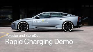 Charging a Polestar 5 prototype from 10-80% in 10 minutes | Polestar