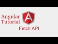 Angular 9 tutorial #13 call Get API