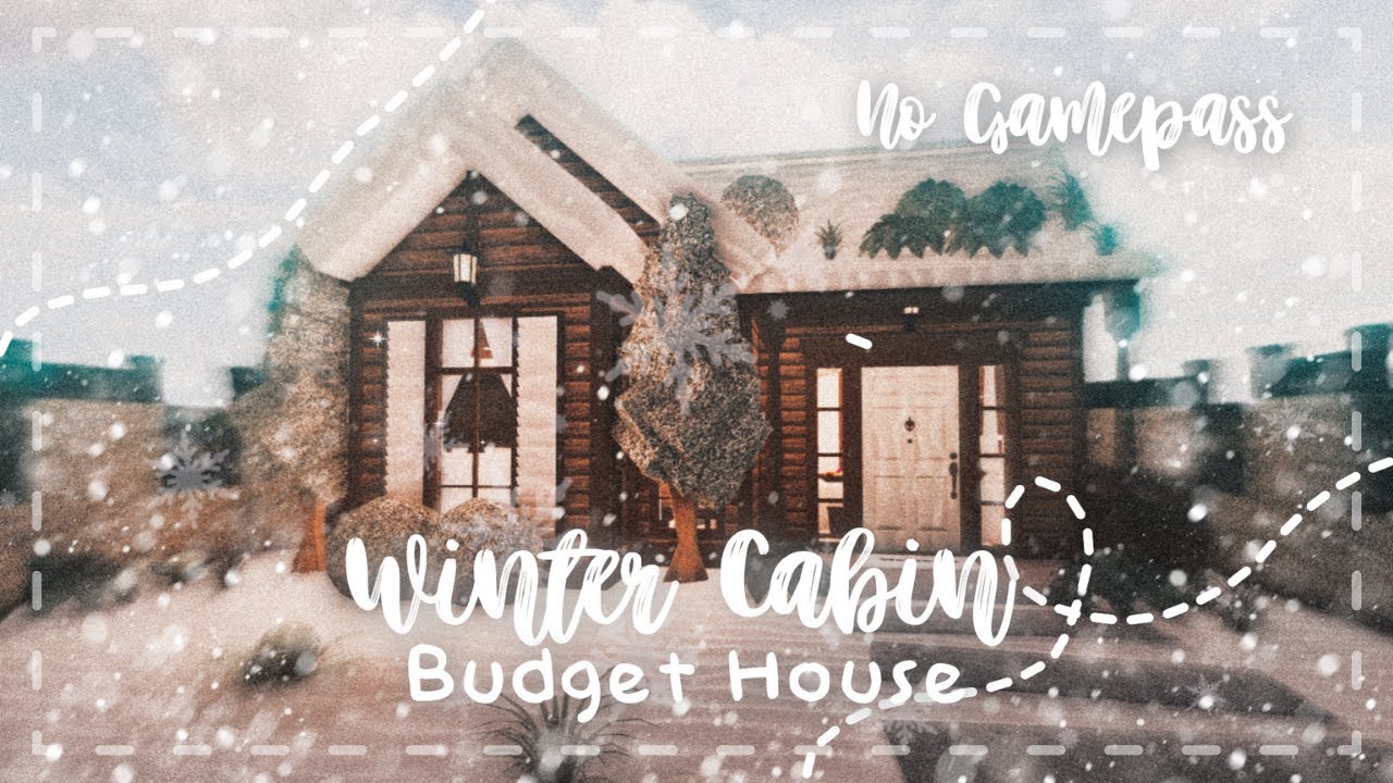 Roblox Bloxburg - No Gamepass Budget Winter Cabin House - Minami Oroi ...