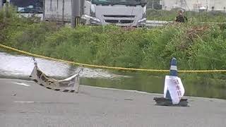 福岡県　岡垣町　大雨　通行止め　2020.7.29.fukuoka.okagaki Heavy rain closed