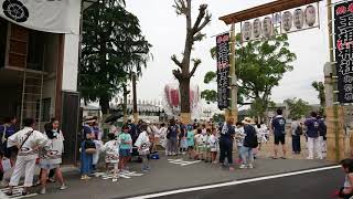 2019年八尾高安夏祭り7月13日 宵宮郡川太鼓台オープニング