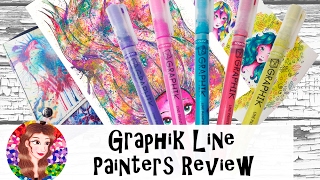 Derwent Graphik Line Painters Review, Techniques and Demonstration