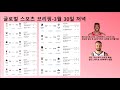 브리핑 3월 30일 저녁 워싱턴 웨스트브룩 nba 새역사 창조