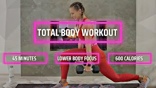 Lower Body Workout HIIT - Burn 600 Calories | Juliette Wooten