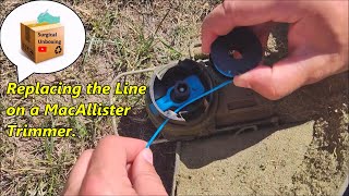 Replacing the Line on a MacAllister Trimmer | @SurgicalUnboxing