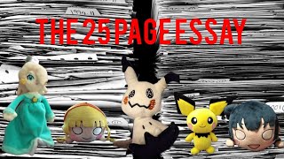 Pokétojo plush. The 25 Page Essay