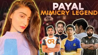 Entity Payal Mimicry Of SCOUT,GHATAK,MAVI,SNAX And Existence | Funny Mimicry |Must Watch