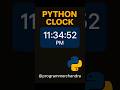🕒 Build a Digital Clock in Python using Tkinter