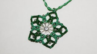 КУЛОН МАКРАМЕ. MACRAME PENDANT.