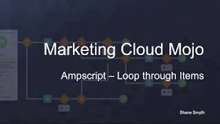 Ampscript - Loop through Items