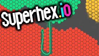Superhex.io - Big Plays & Taking Territory - New io Game (Superhex.io Funny Moments Gameplay)
