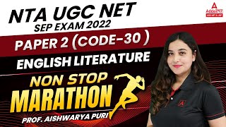 NTA UGC NET Exam 2022 | Paper 2 English Literature Non Stop Marathon Live Classes