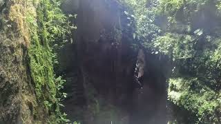 First descent of a previously unexplored 200’ pit in the Colombian Andes.