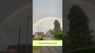 Did you spot the double rainbow? 🧐🌈