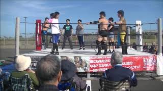 鳥取だらずプロレス ‪鈴ヶ野‬大会メインイベント(2019.11.2 鈴ヶ野駐車場特設リング)