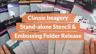 Taking a Look at ALL the Stencils \u0026 Embossing Folders in the Classic Imagery Release