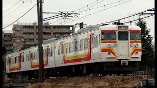 115系N33（旧弥彦色）編成　信越本線下り快速新潟行き3481M