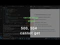 Deploy vercel and fix 500 504 and cannot get vercel error #vercel # error || MERN-STACK LEARNER