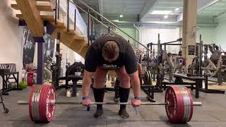 Getting back on track 370kg/815lbs x3 #deadlift #strongman #powerlifting