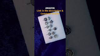 Oxidised Metal, Press on Silver Nose Ring Stud Jewellery Nose Pin for Women(Pack of 12pcs) #amazon