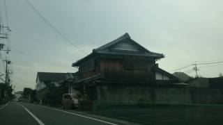 兵庫県赤穂城の横の道から大石神社の駐車場までドライブしました AkoCastle to the parking lot of Oishi Shrine, Hyogo