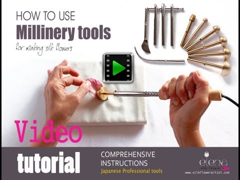 Flower making tools to make couture silk flowers Flower making tools to make couture silk flowers
