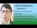 java tutorial for beginners session-3 Relational operators | if else |  method  @javaguide8275