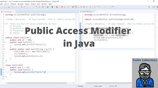 Java Tutorial | 14 | Part 4 | Public Access Modifier in Java |