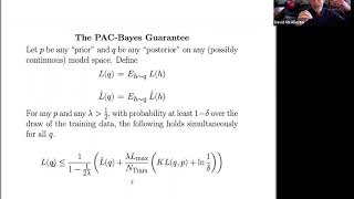 The PAC-Bayes Guarantee