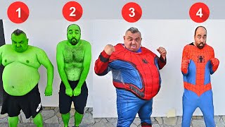 Fat Superheroes VS Skinny Superheroes
