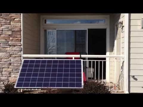 Small apartment balcony solar power setup (part 1) Small apartment balcony solar power setup (part 1)