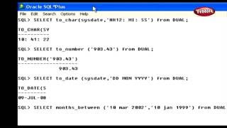 Learn Oracle | How to use the Character Functions, Date Functions in SQL