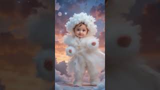 Baby Cloud Fairy Dances September #cute #ai #clouds  #dancingbaby #dancingvideos #cutephoto #clouds