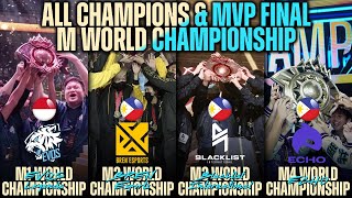 Semua Moment Juara dan Angkat Piala M1 - M4 M-World Championship Mobile Legends: Bang Bang